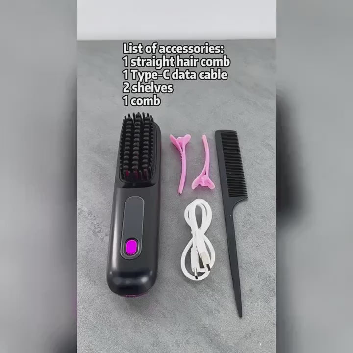 Cordless hair straightener
