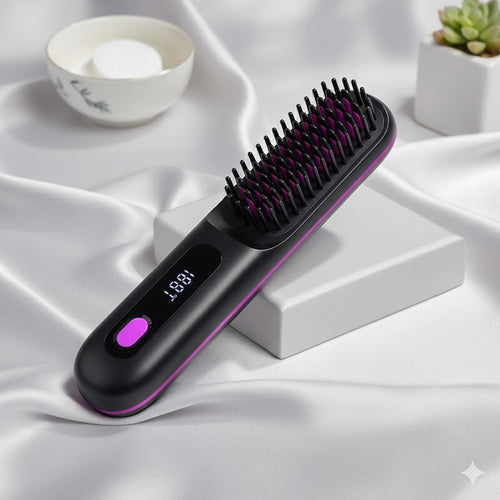 Cordless hair straightener