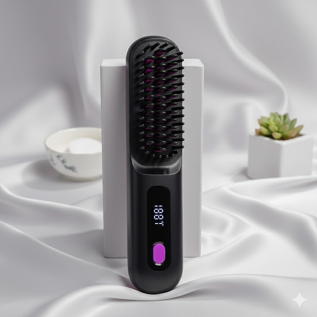 Cordless hair straightener